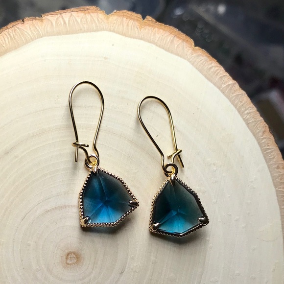 🎉Blue lucite earrings - Picture 2 of 2